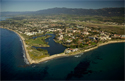 Aerial Image of UC Santa Barbara taken from over the ocean